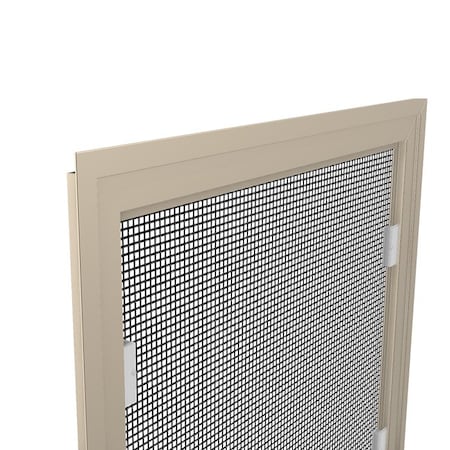Ritescreen 14 in W x 40 in H Casement Window Screen, CA4, UltraVue Mesh, Almond CA4-A29-MSUV-L00-H40-W14